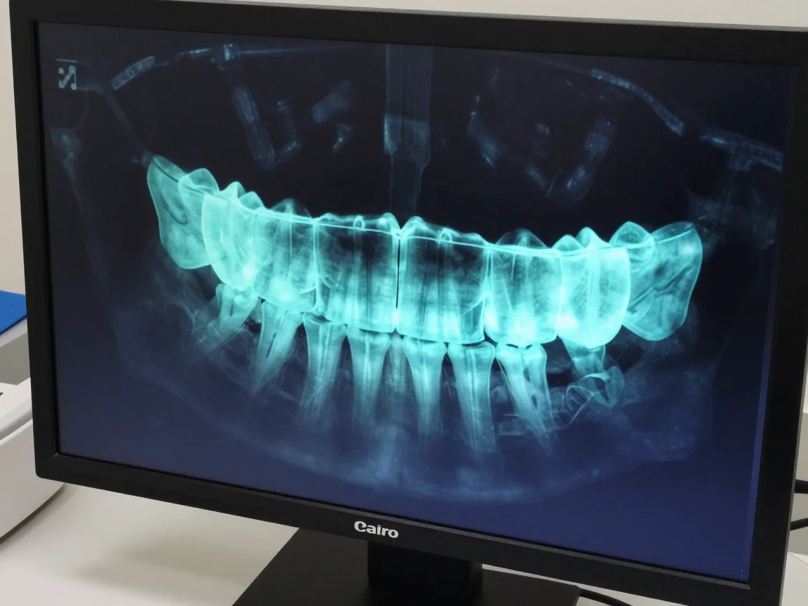 Monitor com planejamento ortodôntico digital em 3D